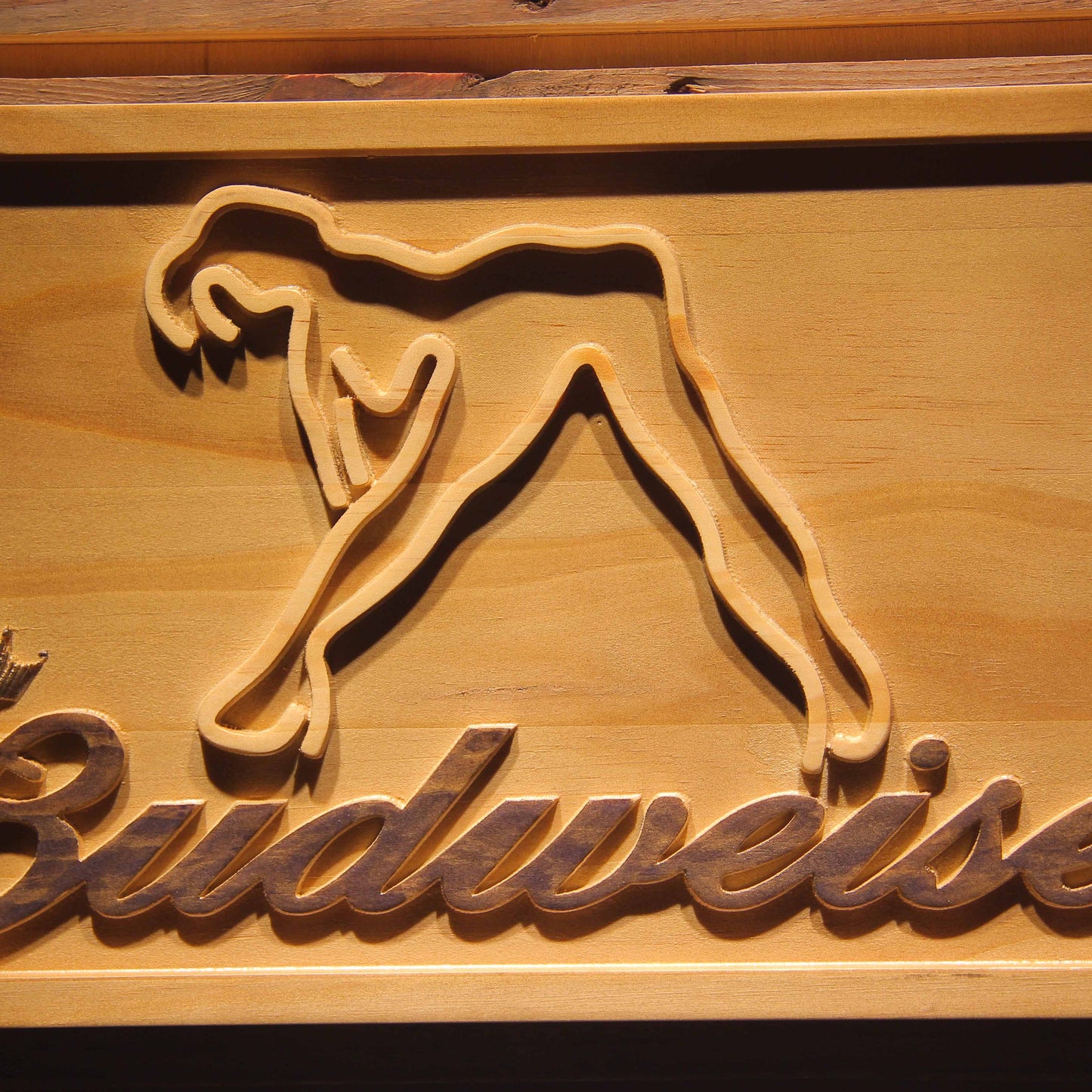 Budweiser Exotic Dancer Stripper Bar 3D Wooden Signs by Woody Signs Co. - Handmade Crafted Unique Wooden Creative