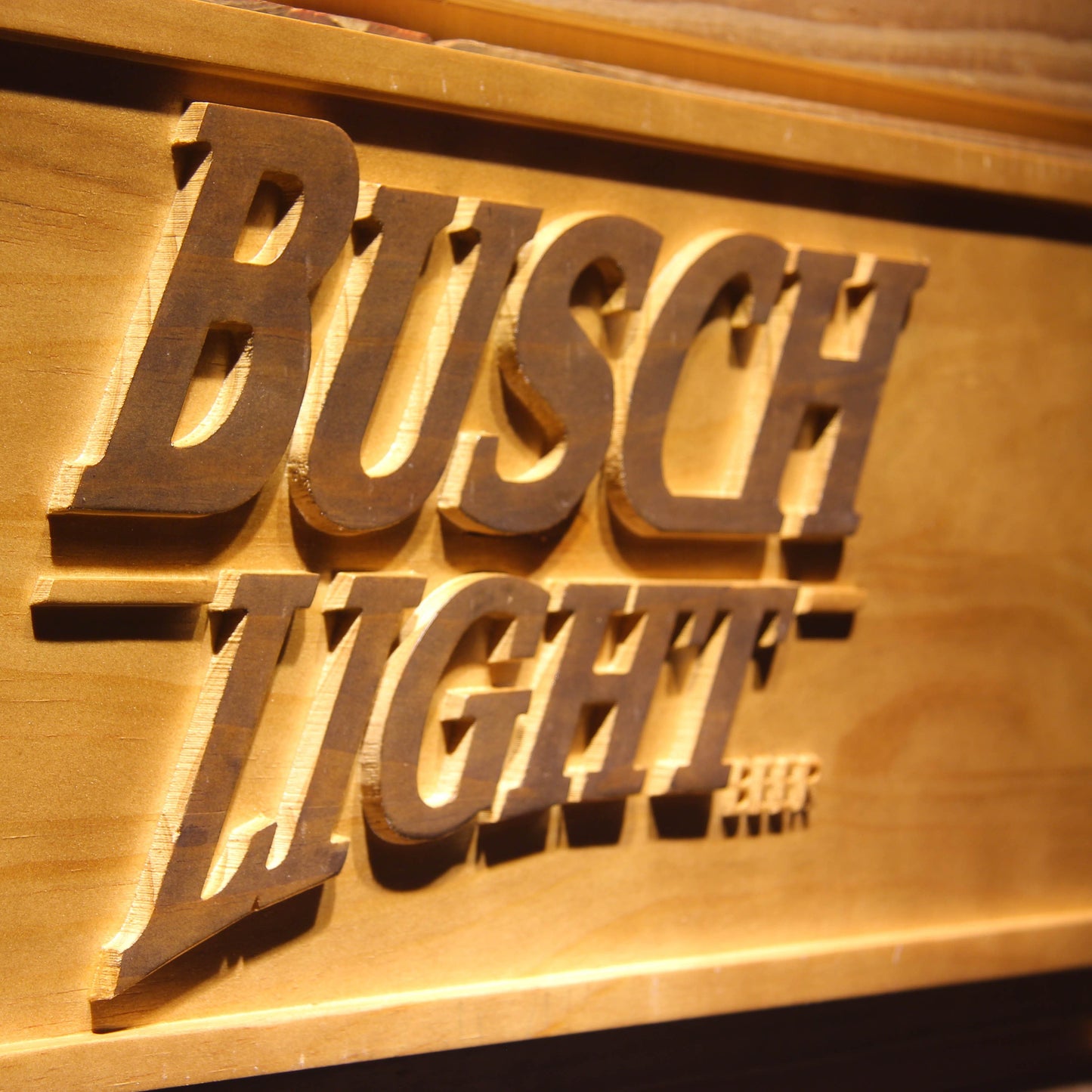 Busch Light  3D Wooden Signs by Woody Signs Co. - Handmade Crafted Unique Wooden Creative