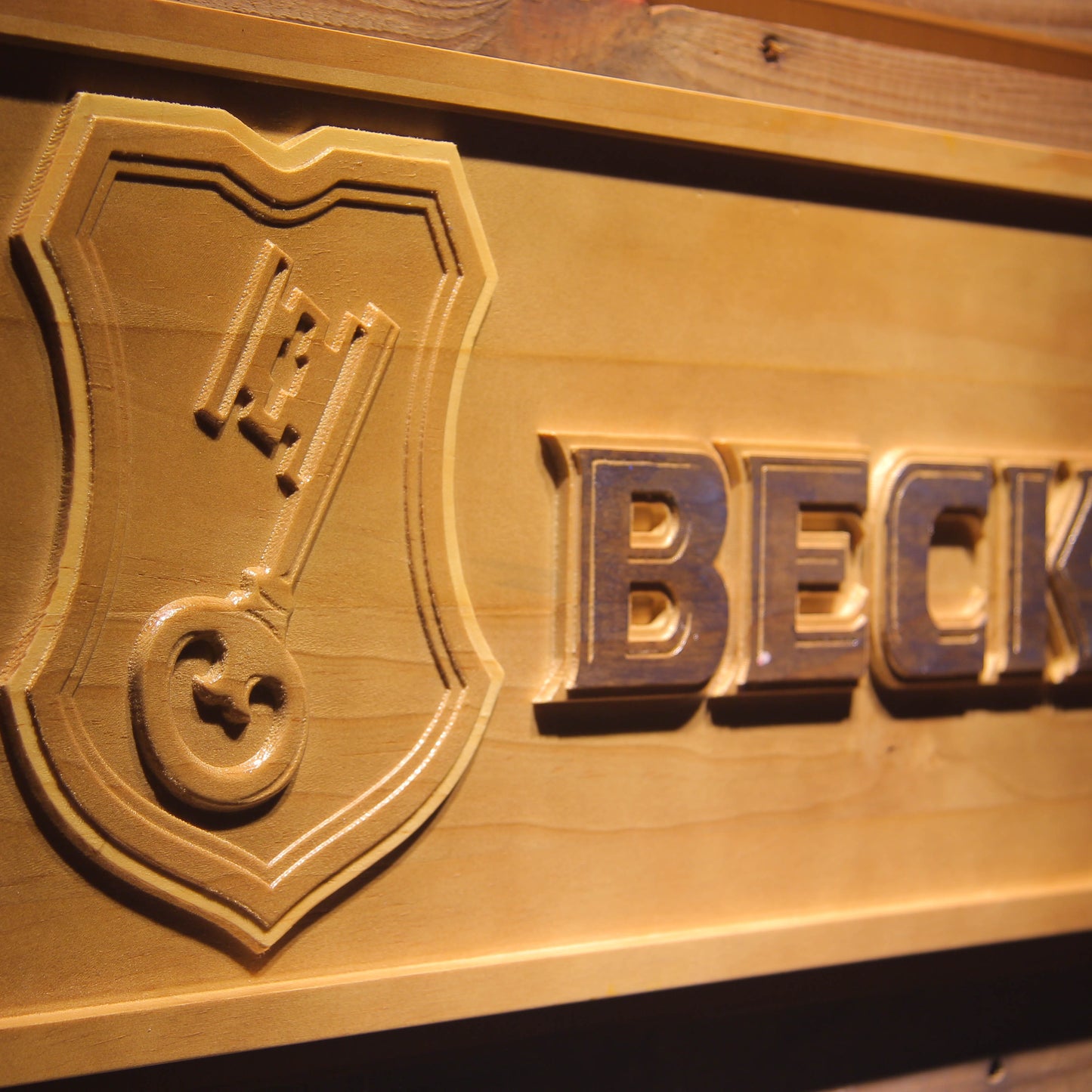 BECK'S  3D Wooden Signs by Woody Signs Co. - Handmade Crafted Unique Wooden Creative