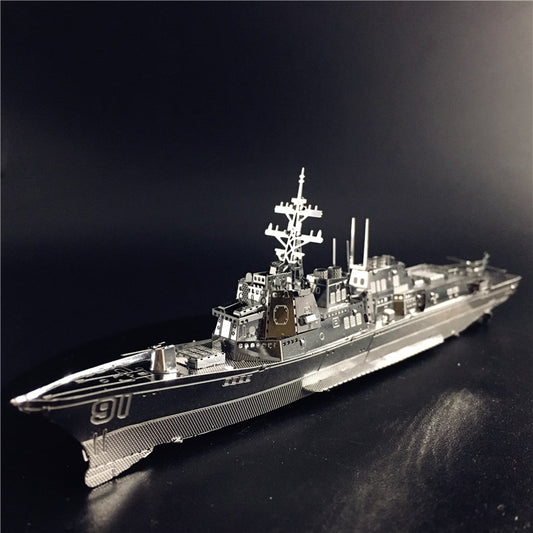 3D Metal Puzzle Burke Class Destroyer Type 056 Corvette Warship Model DIY 3D Laser Cut  Toy by Woody Signs Co. - Handmade Crafted Unique Wooden Creative
