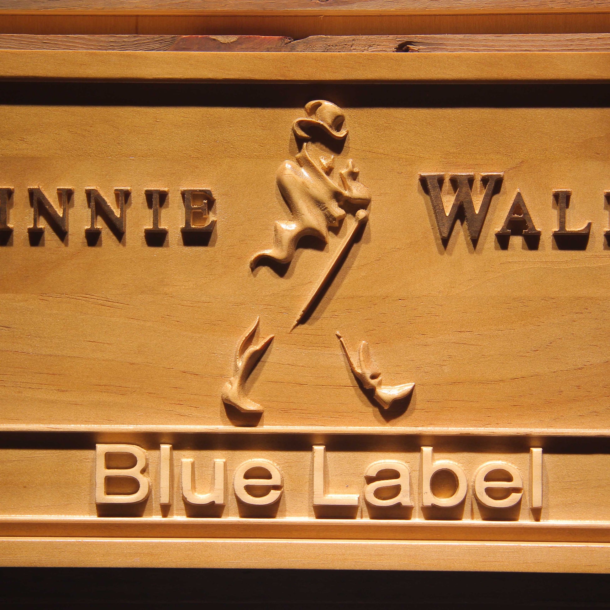 Johnnie Walker Blue Label Bar 3D Wooden Signs by Woody Signs Co. - Handmade Crafted Unique Wooden Creative